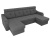 Джастин П-образный Серый Рогожка, угловой диван