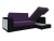 Атлантис Фиолетово-Черный, угловой диван