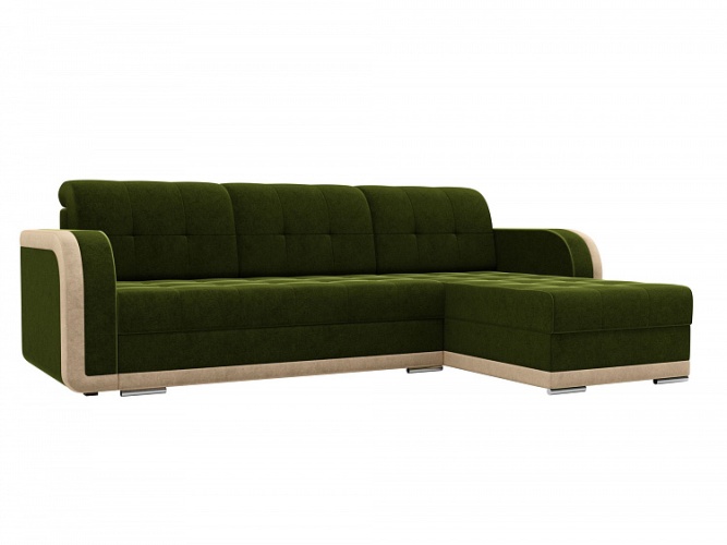 Марсель зеленый, угловой диван