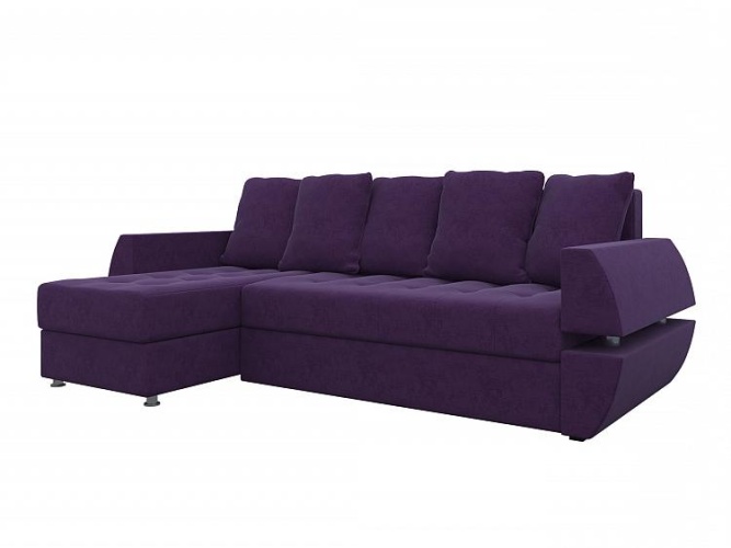 Персей Фиолетовый Левый, угловой диван