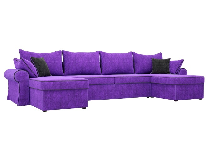 Элис П Фиолетовый, угловой диван
