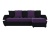 Персей Фиолетово-Черный, угловой диван