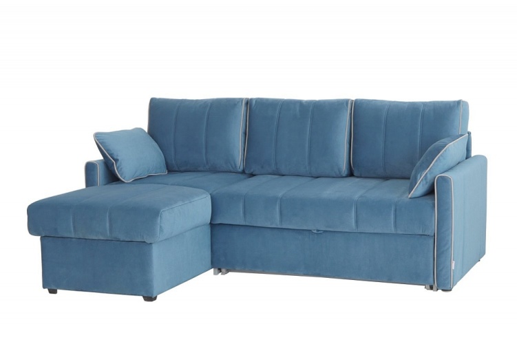 Риммини синий, угловой диван