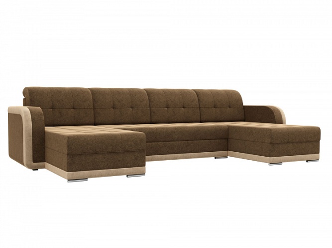 П-образный Марсель коричневый, угловой диван