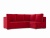 Мансберг 2 Красный Велюр, угловой диван