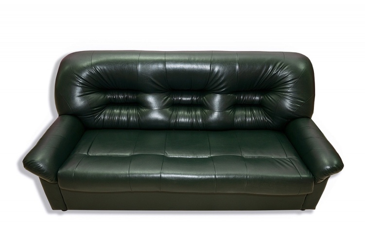 Марсель (Честер) Зеленый экокожа, офисный диван