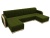 П-образный Марсель зеленый, угловой диван