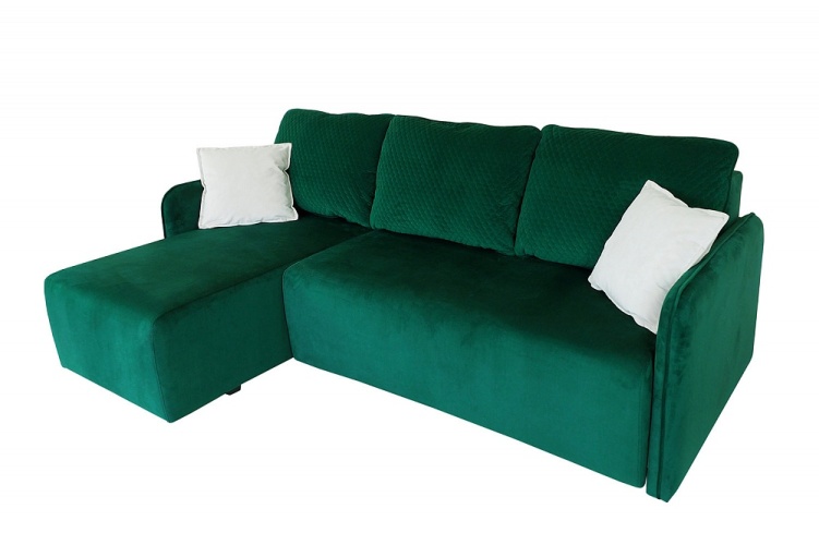 Париж 2 зеленый, угловой диван