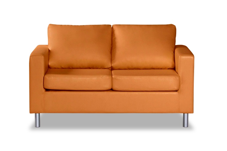 Ватсон 2-х местный Оранжевый Экокожа, офисный диван