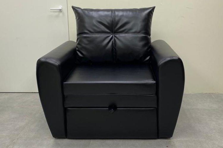 Квадрига черное, кресло-кровать