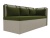 Метро с подлокотником Зелено-Бежевый Микровельвет, кухонный диван