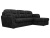 Бостон Luxe Черный Велюр Правый, угловой диван