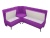 Кантри угловой Фиолетовый Вельвет, кухонный диван