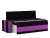 Лина Черно-Фиолетовый Микровельвет, кухонный диван