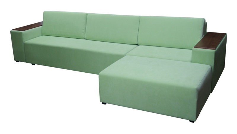 Мальта мантана Зеленый Рогожка, угловой диван