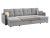П-образный Валенсия Люкс серый, угловой диван