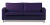 Ватсон 3-х местный Фиолетовый Экокожа, офисный диван
